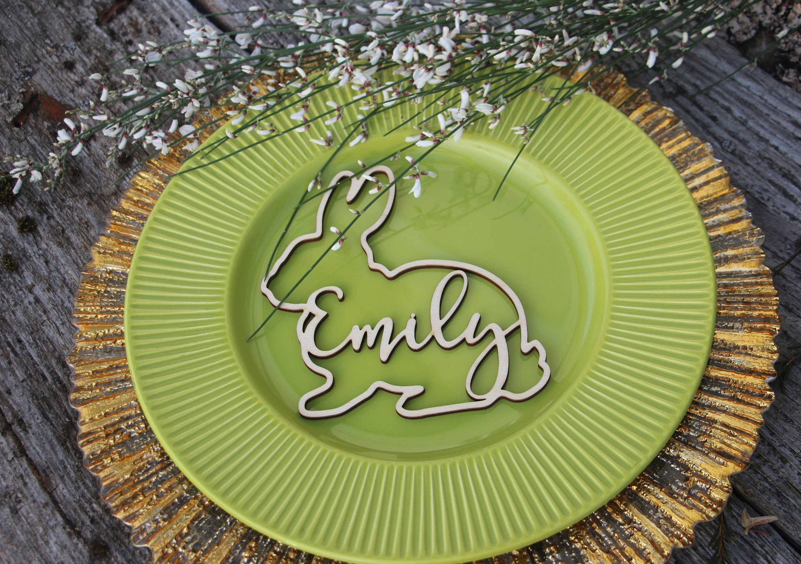 Personalized Bunny Place Settings