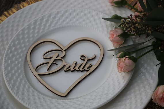 Laser cut custom wedding place namesCustom wood Heart signsWooden place cards WEDDING name cardsLaser cut namesHEART TAGS for wedding