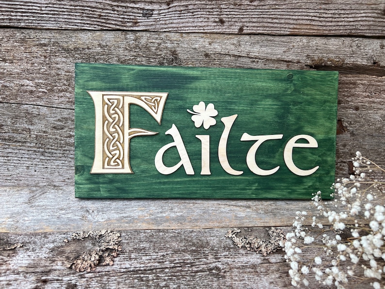 Slainte Sign: Irish Cheers Celtic Bar Decor - Etsy