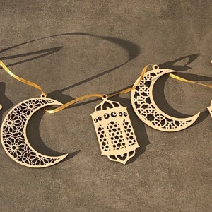 Set mit 6 Ramadan Dekoren Eid Dekore Ramadan Kareem Ramadan Dekorationen Eid Geschenke Islamische Tischdekoration Islamische Wandkunst Ramadan Mubarak