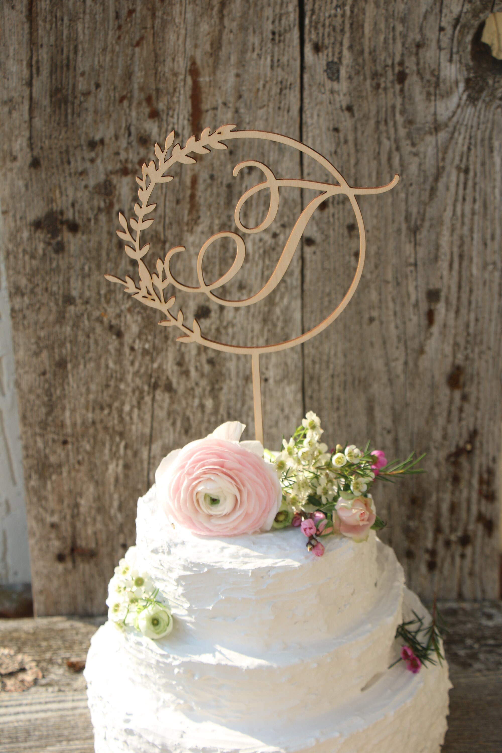 Initial Letters Cake Topper for Wedding,personalized Cake Topper ...