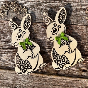 Decoro coniglietto Tag CONIGLIO Decori per la tavola di Pasqua Coniglietto Pasqua Decoro coniglioSegnaposto coniglietto Segnaposto coniglio Segnaposto pasquali Ambientazione pasquale