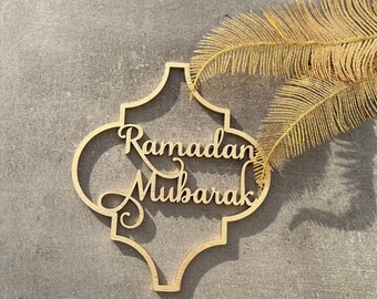 Ramadan Mubarak teken Eid decoraties Islamitische kunst aan de muur EID MUBARAK decoraties Ramadan decor Eid decor Mubarak teken Ramadan teken Moslim teken