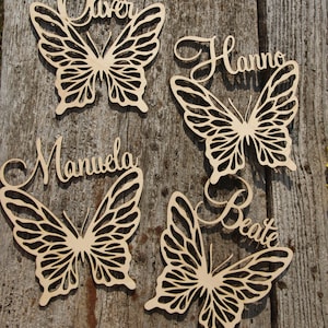 Custom Easter Basket Tag BUTTERFLYtag Easter Basket Name Easter Decor Easter Place SettingEaster Basket tag