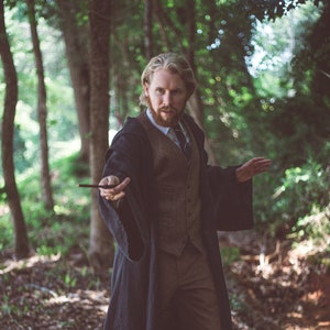 Wizard&#39;s Robe - Medieval Linen Robe