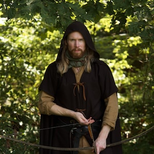 Wool Ranger Cloak Medieval and Fantasy Cape image 1