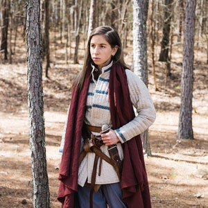 Medieval Shawl Vest - Linen