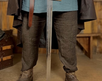 Linen Adventurer's Pants - Stylish Unisex Medieval Pants for Knights, Jedi, Rangers and more!