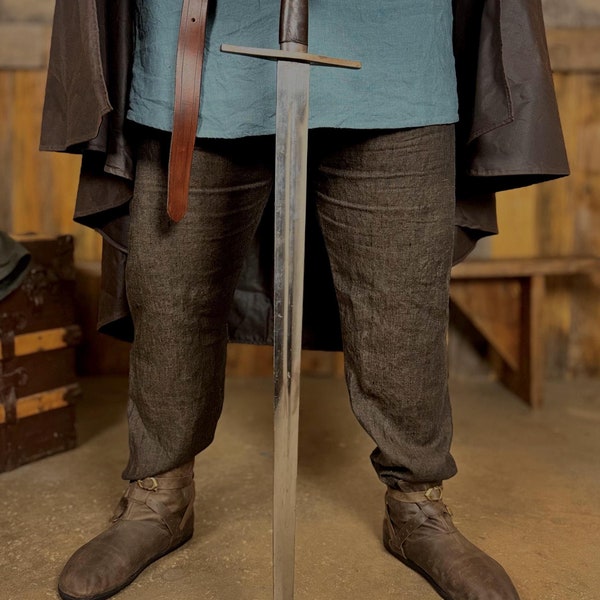 Linen Adventurer's Pants - Stylish Unisex Medieval Pants for Knights, Jedi, Rangers and more!