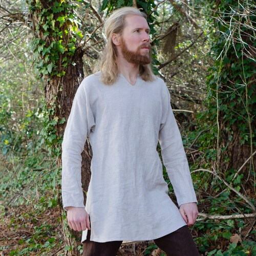 Natural Linen Viking Undertunic Lightweight - Etsy