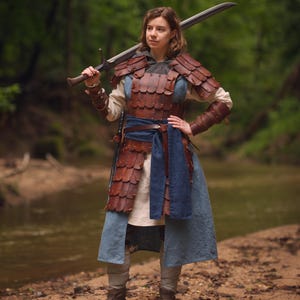 Varangian Pauldrons and Tassets - Medieval Leather Armor