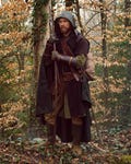 Classic Waxed Canvas Ranger Cloak - Water Resistant Medieval Cloak