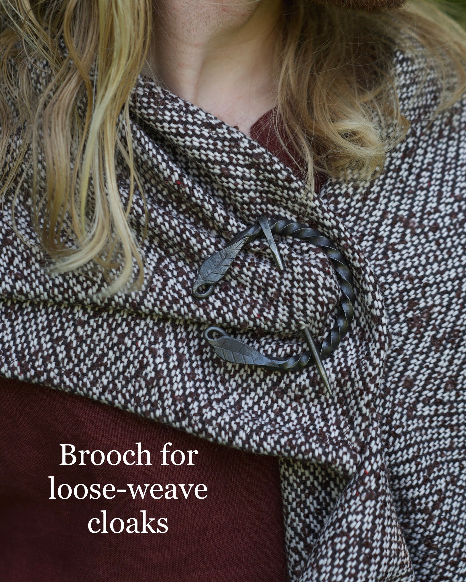 Northman Wool Viking Cloak With Brooch -  UK