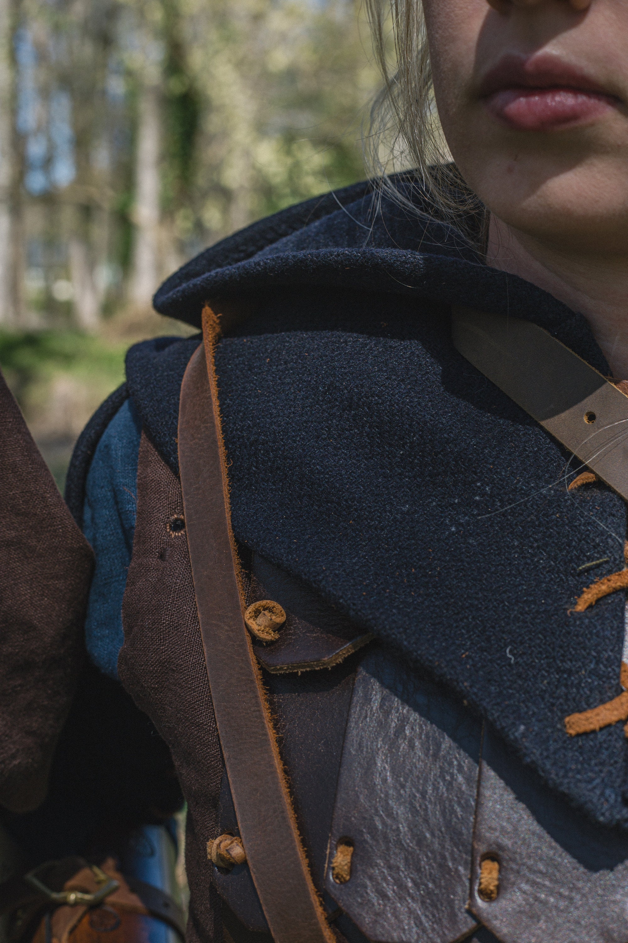 Hunter's Set - Medieval Ranger Hood With Sleeves - Etsy
