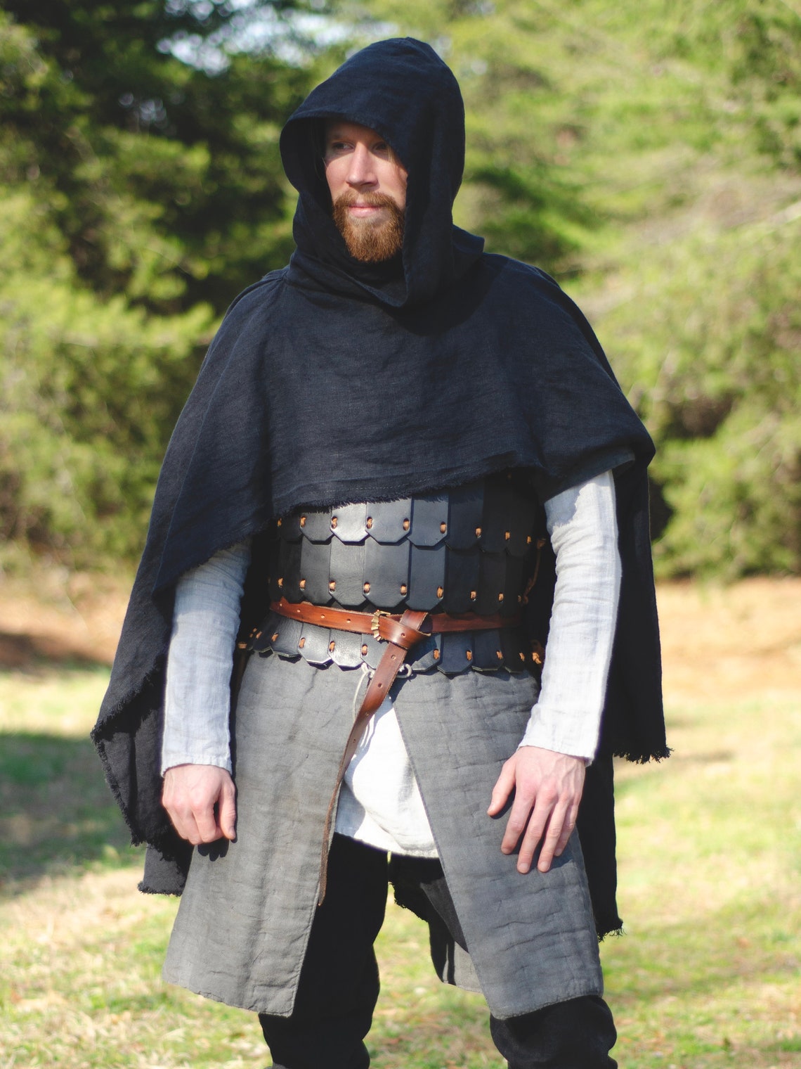 Assassin's Cloak Medieval Linen Cape - Etsy