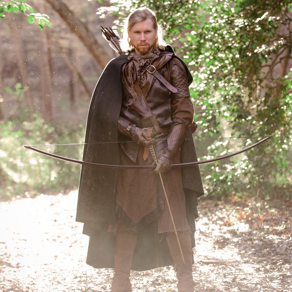 Wool Ranger Cloak - Medieval and Fantasy Cape