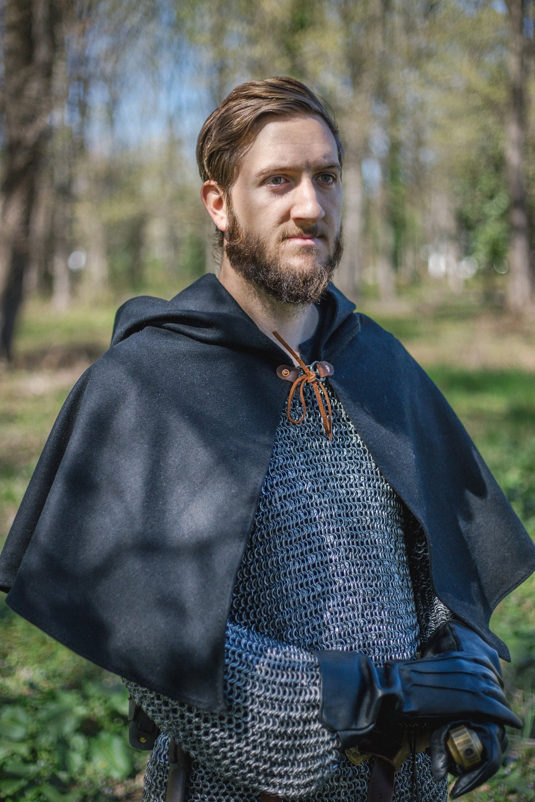 Traveler's Cape Wool Medieval Cosplay Cape Etsy