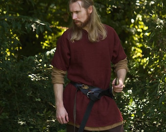 Short Sleeve Linen Viking Tunic