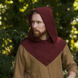 Linen Viking Hood