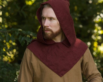 Linen Viking Hood