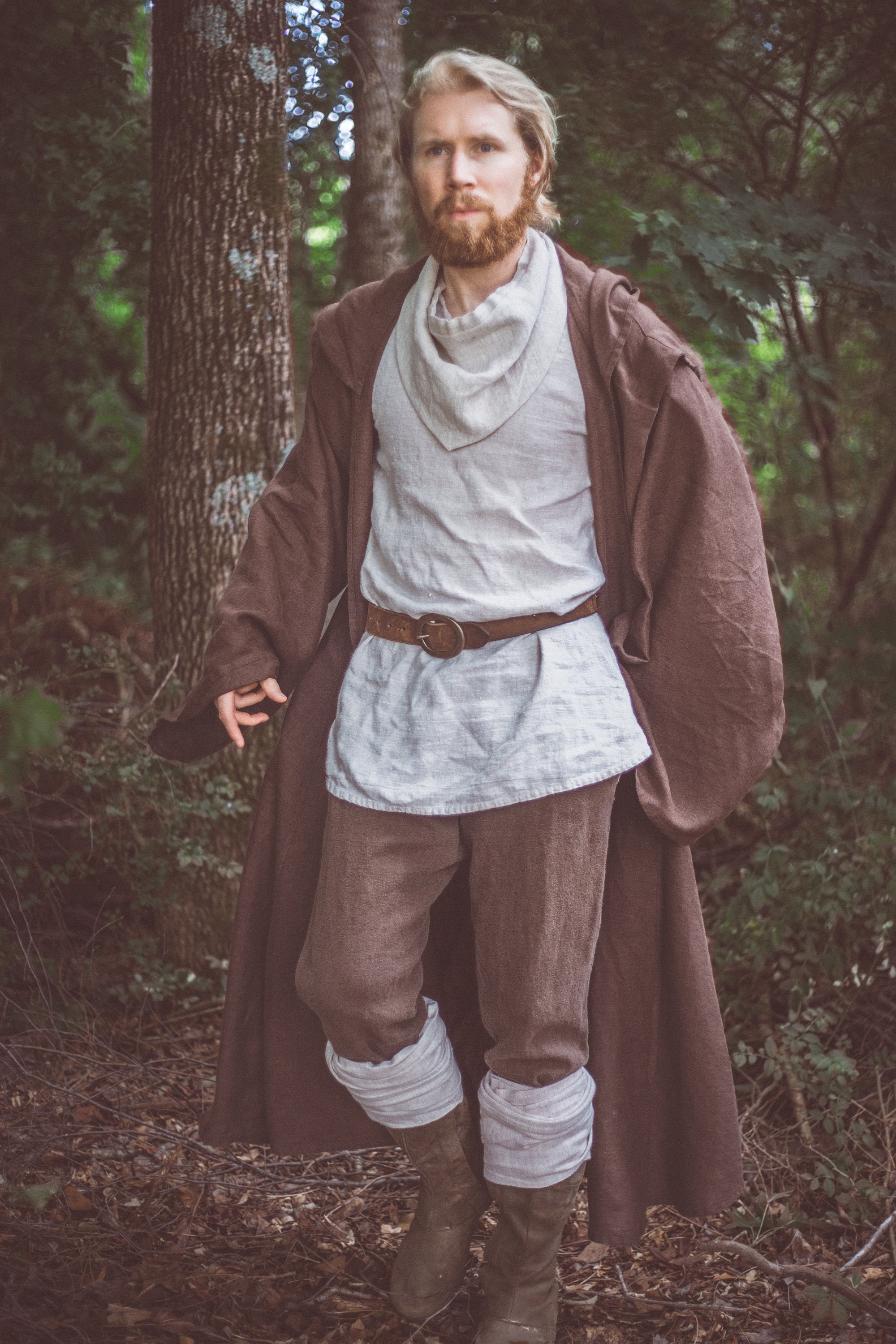 NEW! - Wizard's Robe - Medieval Linen Robe