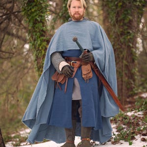 Knight's Cloak Knight's Cape - Medieval Linen Cloak - Etsy