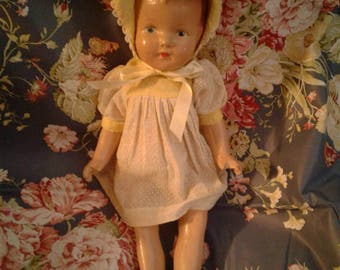 Free Shipping 1930's Composition Doll