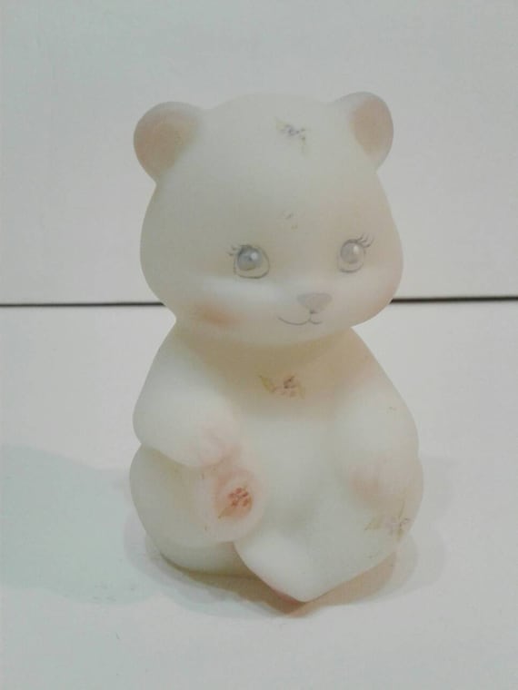 fenton glass teddy bear