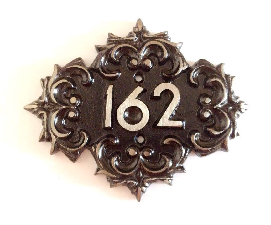 Cast iron door number sign 162 vintage USSR made hard metal Etsy