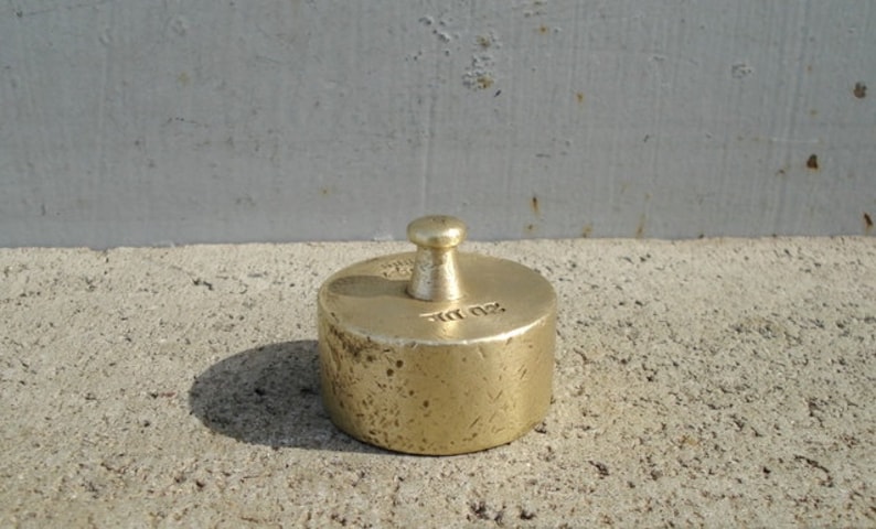 old Austria balance scale weighting small Antique bronze weight 200 gram