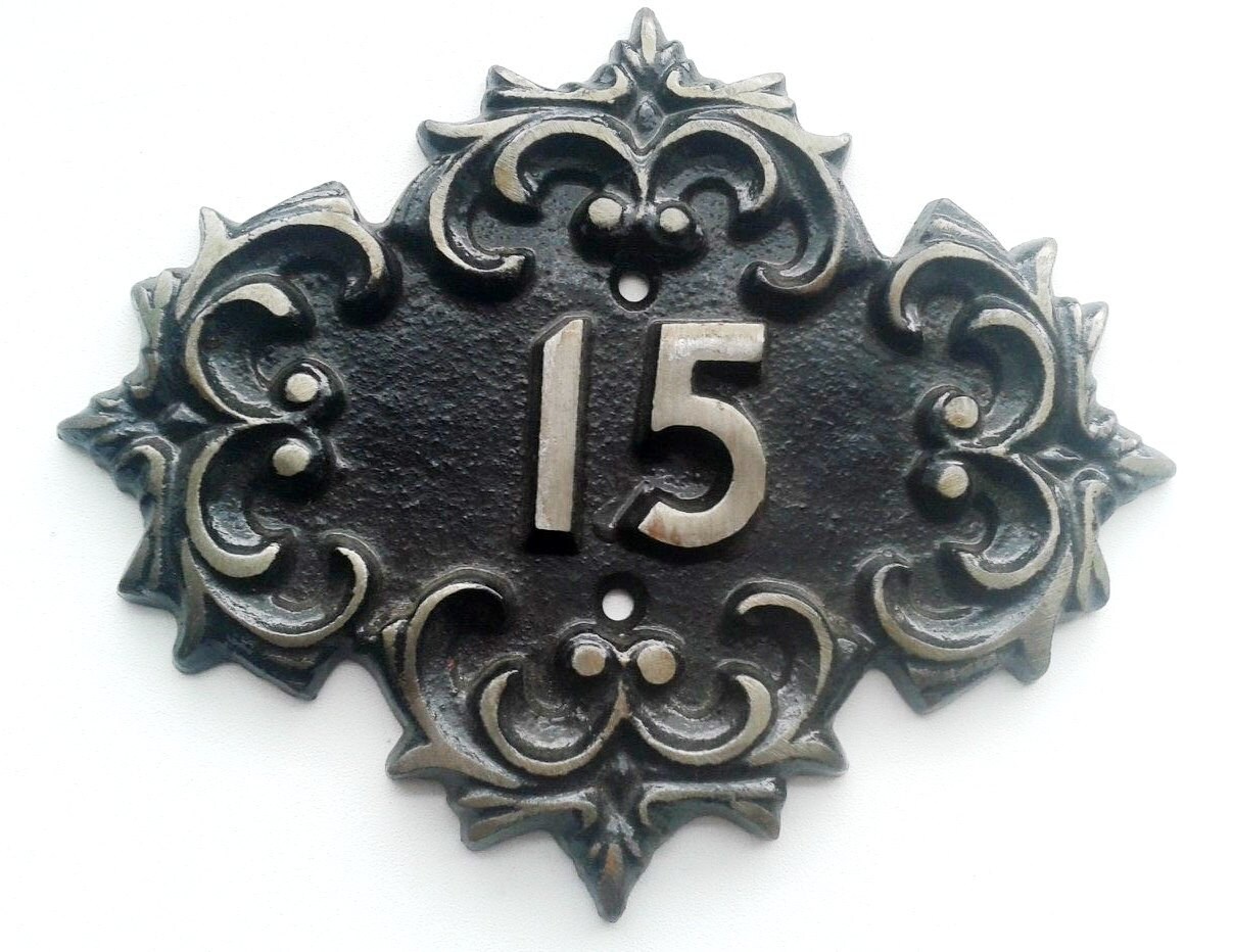 Massive Door Number 15 Cast Iron Soviet Vintage Fifteen Room Etsy