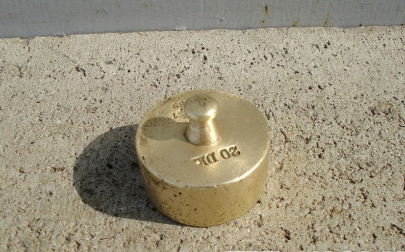 old Austria balance scale weighting small Antique bronze weight 200 gram