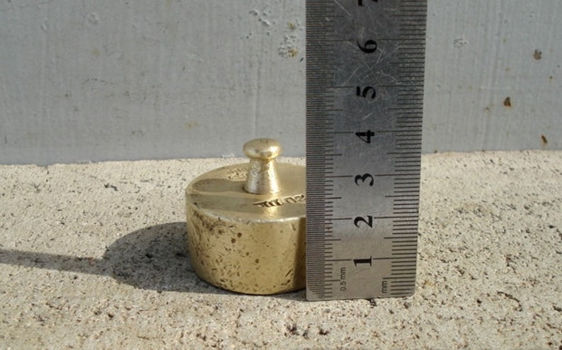 old Austria balance scale weighting small Antique bronze weight 200 gram