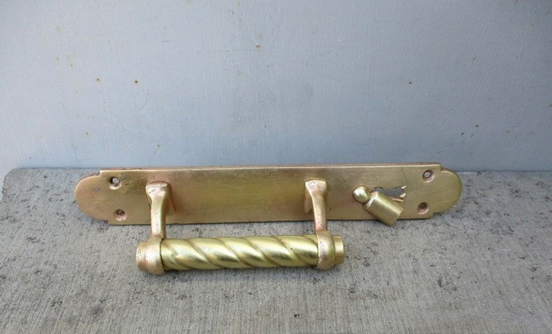 Solid Big Front Door Bronze Handle Vintage Soviet Street Image 0