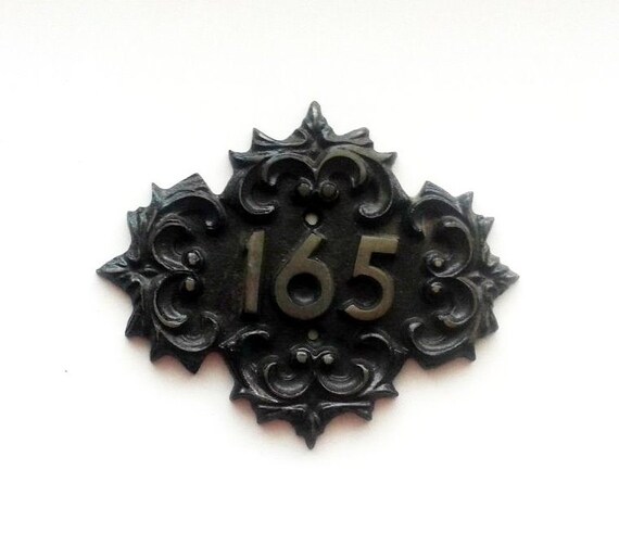 Apartment Door Number 165 Vintage Ussr Made Cast Iron Room Etsy