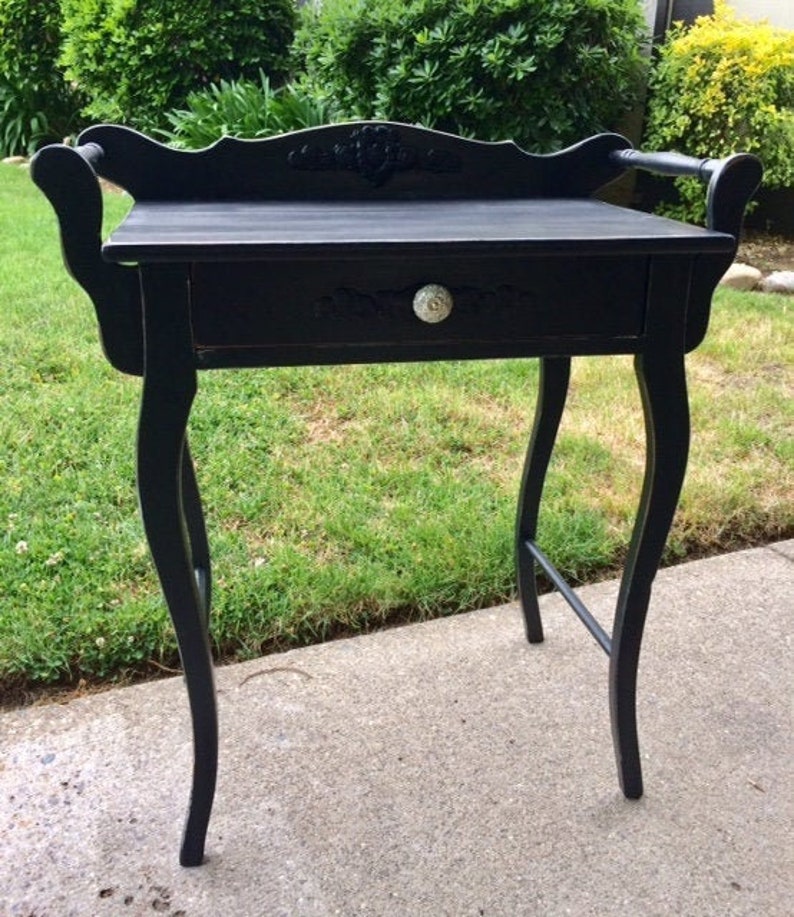 Antique Wash Table Circa 1900 S Desk Entry Table Makeup Etsy