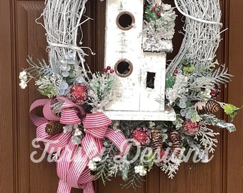 Christmas Wreath, Church, Winter Wreath, Designer Christmas Wreath, Holiday Wreath