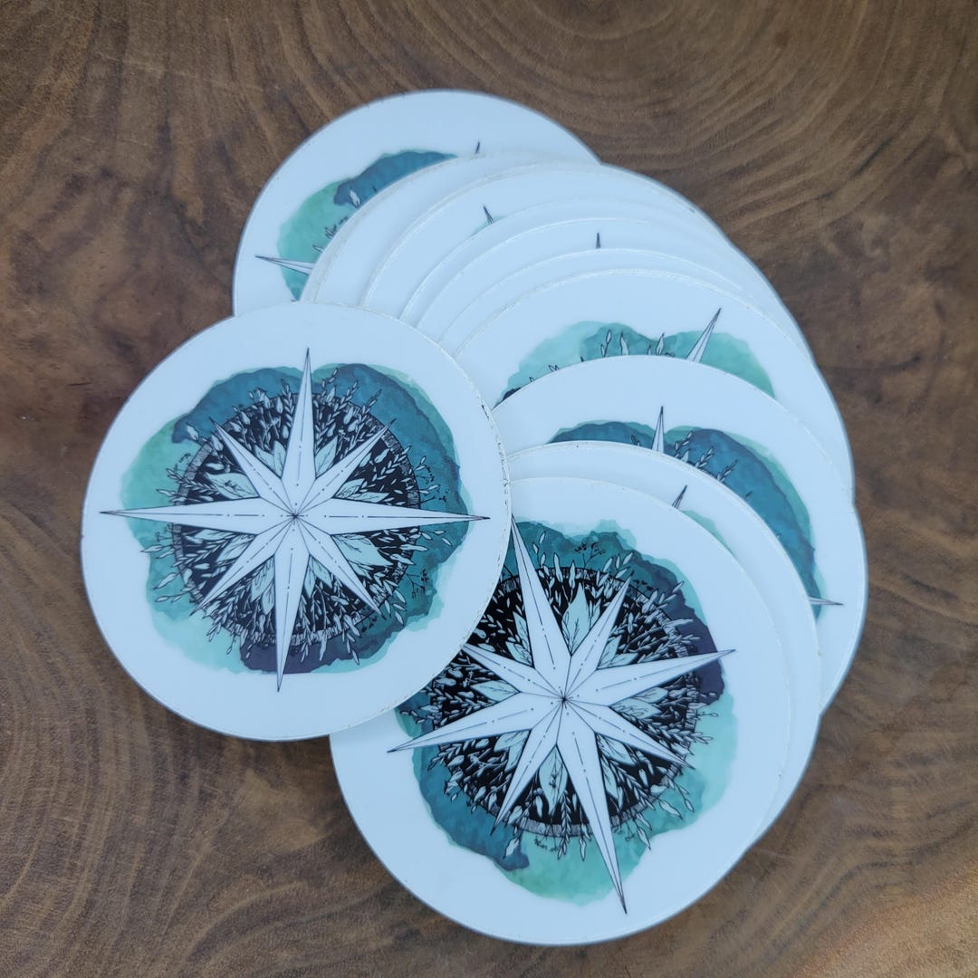 Compass Sticker (vinyl) Quantity 1 - Etsy