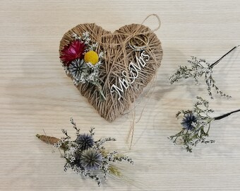 Dried flowers wedding ring holder , Dried flowers boutonnieres, Dry flowers hair pins , Rustic ring bearer pillow, Groomsmen  buttonhole,