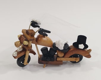 Wedding Cake Topper, Motorcycle Cake Topper,  Motorcycle Wedding, Rustic Wedding Cake Topper, Country Cake Topper