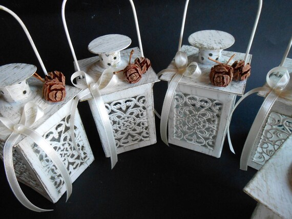 Lot De 6 Mini Lanternes Bougeoirs En Mariage Mariage Centre Etsy