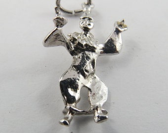 A Sterling Silver Charm of the Court Jester.
