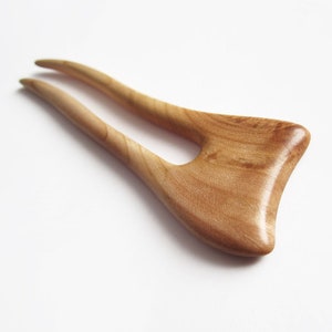 Haarforke, Haargabel, Holz, Haarstab Holz, Apfelholz, Haarforke, Haarstab Holz, Haarnadel, Haarpin, Haarschmuck