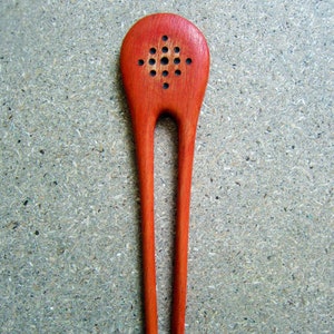 Boho retro Hair Fork, hairfork, wood, 2 prong, retro, haarforke, hair stick, hair pin, fourche cheveux, haarnadeln, haarstab