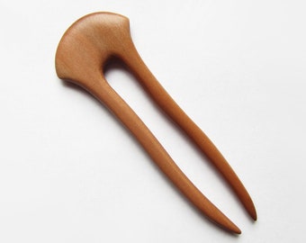 Wooden Hair Fork, hairfork, wood, hair stick wood, apple wood, haarforke, wooden hairfork, hairpin, hair pin, hair accessories