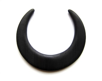 Wooden moon hair, moon, fork, bun holder, hair moon, crescent moon, haarmond, apple wood, black, prom, hair jewelry