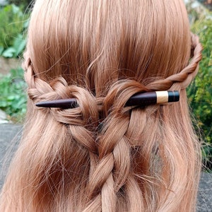 Palisander Hair Stick, ebony hair stick,hair stick wood,ebony,hair stick leaf, hair stick, hair pin, wooden pin, haarschmuck