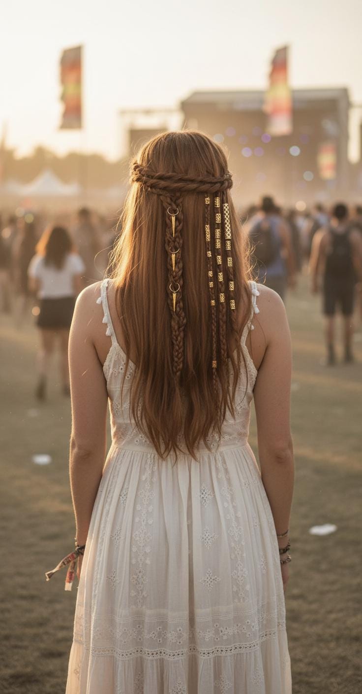 Viking Hair Set,26 Pcs, Spiral Hair Clip,golden Dread Coils,wire