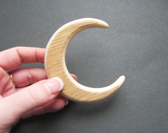 Wooden moon  hair, moon, fork, bun holder, crescent moon