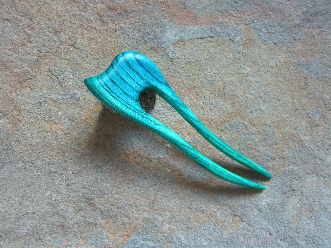 Pic à Cheveux En Bois Sculpté, Fourche à Chignon, Bâton De Coiffure Naturel, Femme